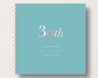 Personalised 30th Birthday Memories Book or Album
