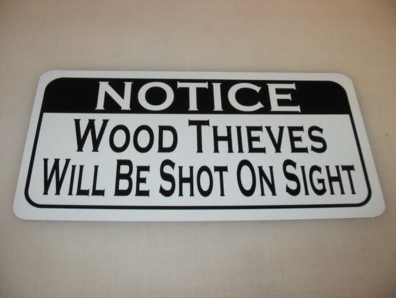 Honey Dew Gifts, Notice Chicken Thieves Will be Shot on Sight, 9 inch by 12 inch, Made in USA, Metal Sign Post, No Trespassing Signs, Front Porch Decor, Yard Decor, Wall