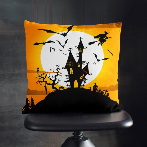 Halloween Pillow Cover Halloween Cushion by wfrancisdesign