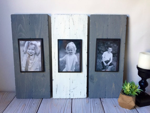 Rustic Picture Frame Set Rustic Home Decor Rustic Wall