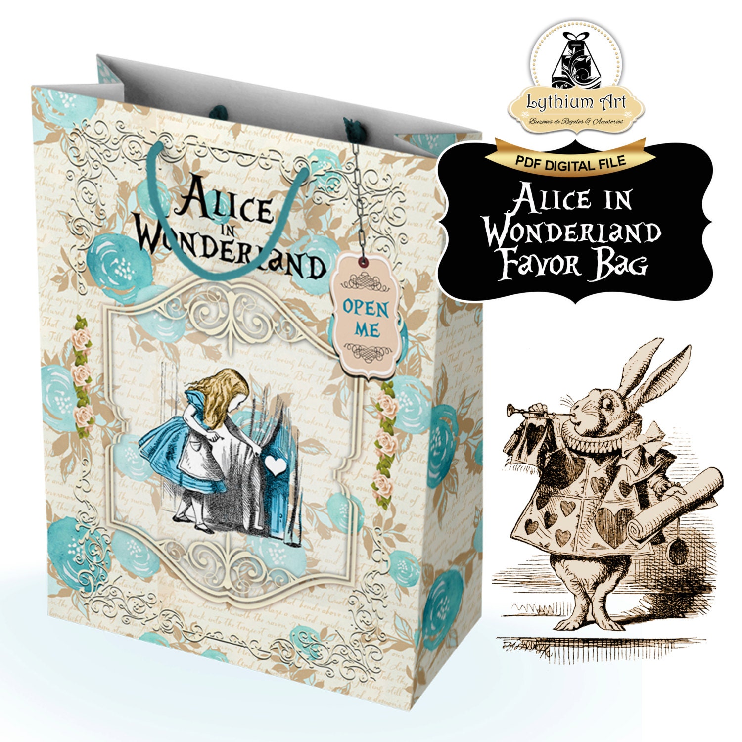 Alice in Wonderland Favor Bag Alice in Wonderland Party