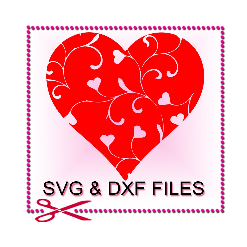 Download Floral Heart SVG Files for Cutting Cricut Flower Designs SVG