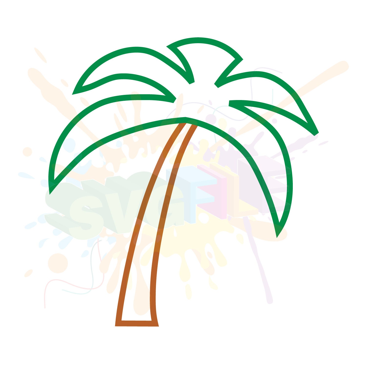 Download Palm Tree SVG Files for Cutting Summer Cricut Beach Designs