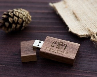 Walnut Wood USB Flash Drive