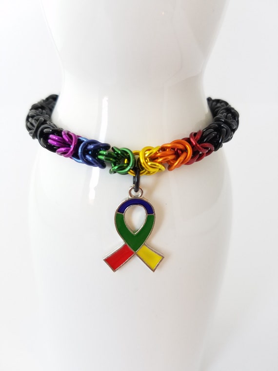 unity rainbow color bracelet colorful pride Rainbow and unity black colors