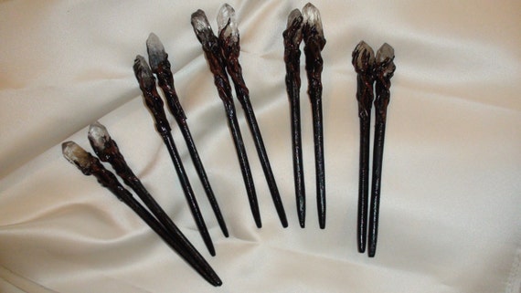 2 Wizard's Staff Hair Sticks matched set Sir William W.