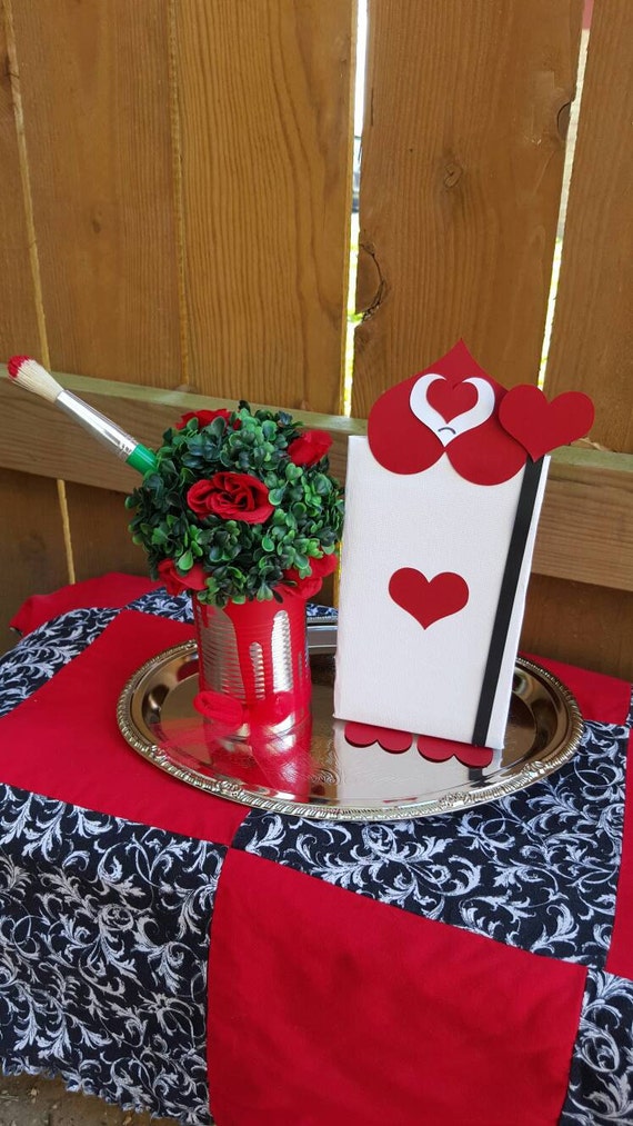 Queen of Hearts Table Centerpiece Queen of by ShootingStarsParties