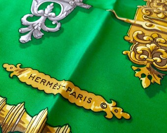 Authentic silk Hermes Scarf Holiday Gift for Her (free shipping)