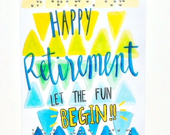 Cute retirement card | Etsy