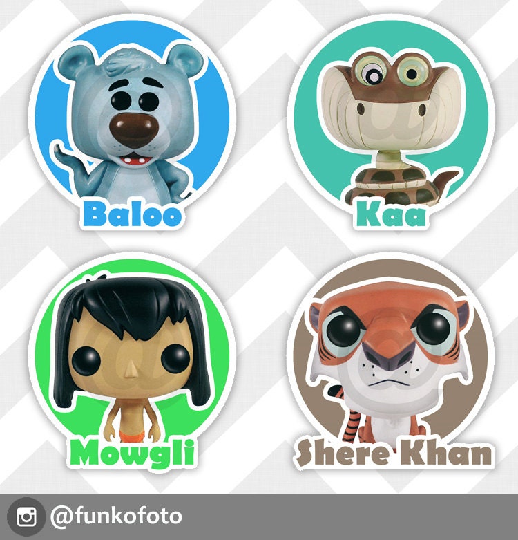 The Jungle Book Sticker Set 3 Glossy Stickers in 1 2 or 3