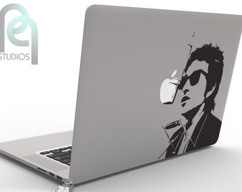Bob Dylan, singer-songwriter, artist and writer - creative High Quality matte vinyl macbook or laptop decal, sticker SKU - PPMD077