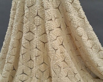 Magnificent Crocheted Bed Spread or Chuppah Wedding Canopy Foundation