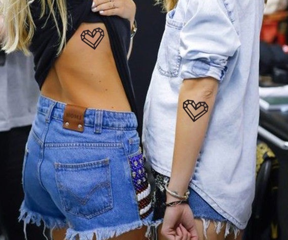 Ähnliche Artikel wie Temporäre Tattoo Herz. DiamantTattoo. Beste