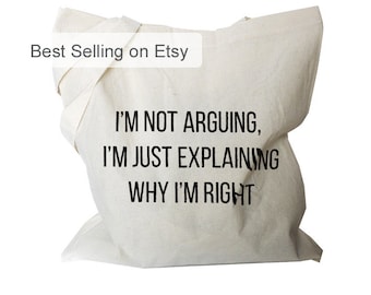 Funny tote Bag - Canvas Tote Bags - Funny Gift For Her - Grocery Tote Bag (b53)