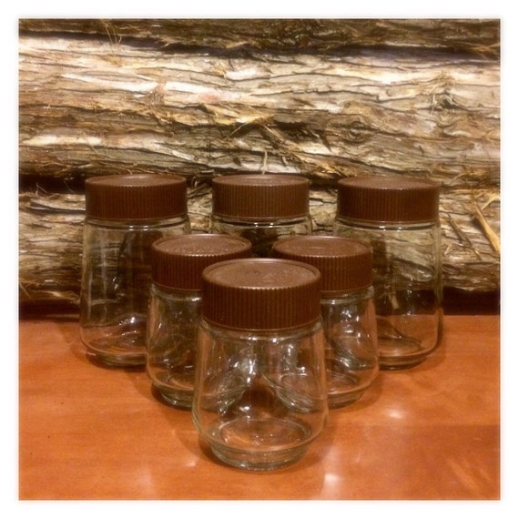 Vintage Sanka Coffee Jars. Set of 6 Vintage Coffee Jar Sanka