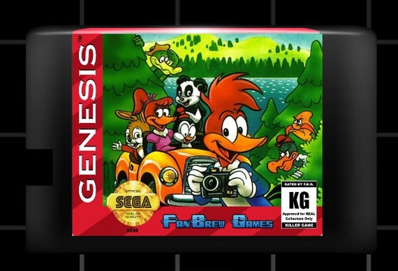 woody woodpecker sega genesis