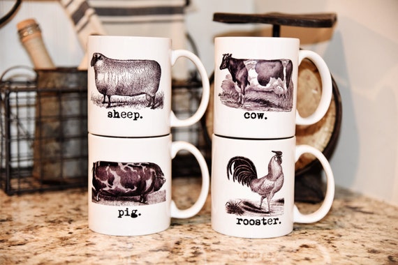 The Farmhouse Collection Coffee Mug Set Set Of 4