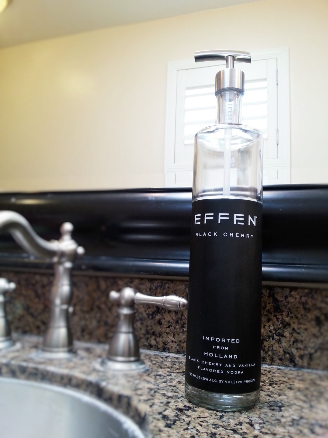 Effen Black Cherry Vodka / Liquor Bottle by LookingSharpCactus