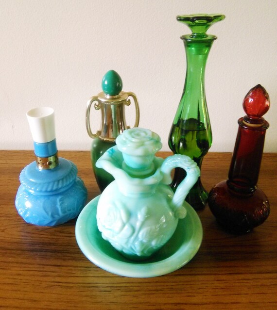 SALE Collectible Avon Bottles Avon Perfume Decanters Avon Bud