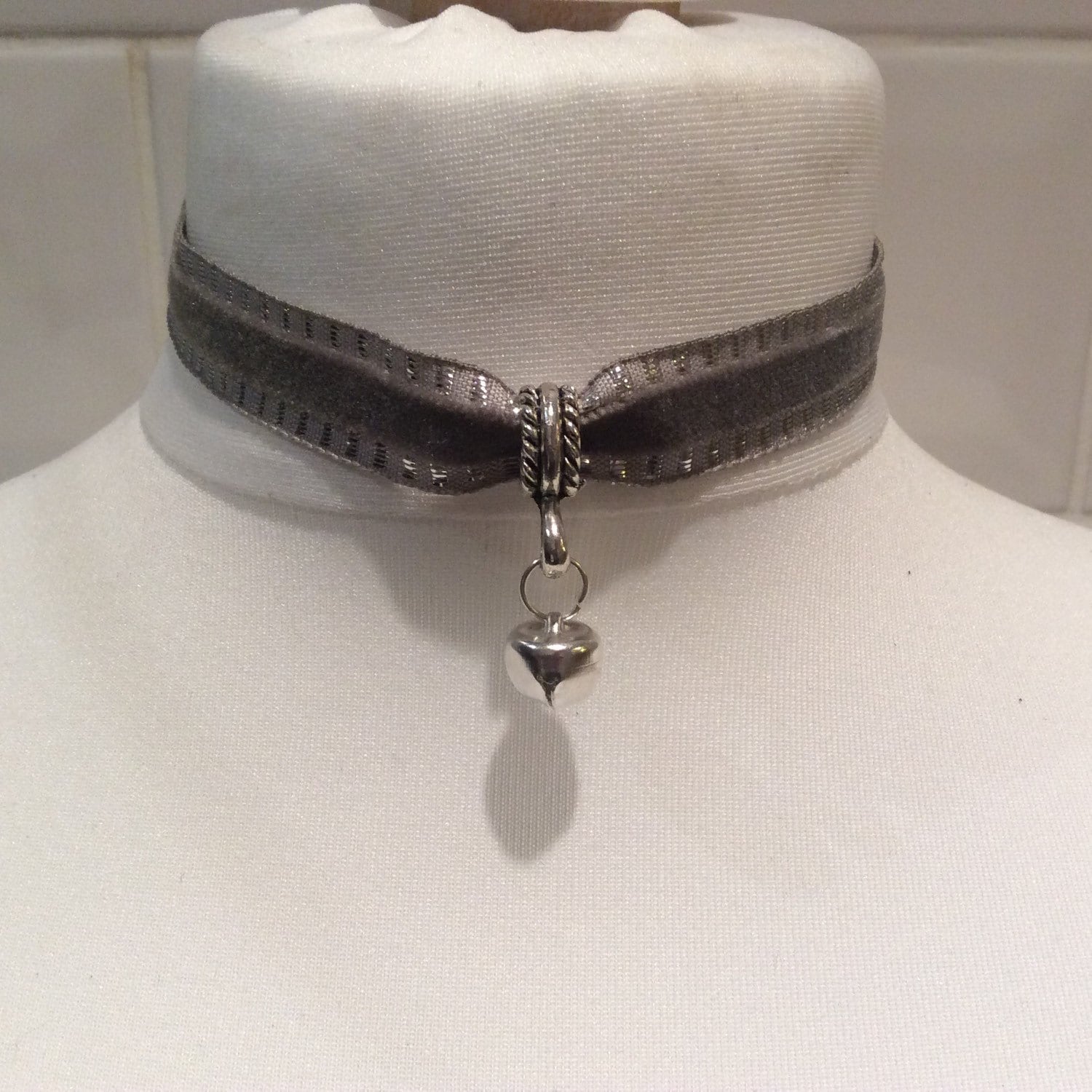 Kitty Kitten Play Choker Collar Cat Bell Bdsm by NaughtyPleasures