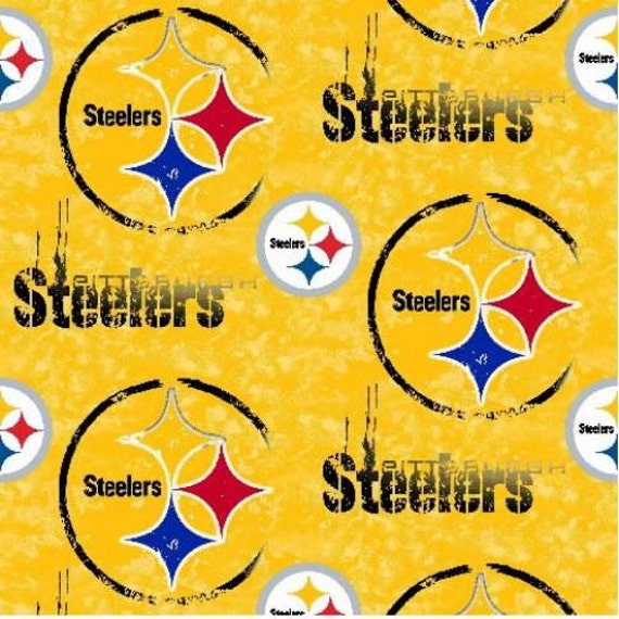 Pittsburgh Steelers Fleece Fabric NFL by Picotextilesdotcom