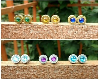 Bullet Earrings, Bullet Jewelry, Bullet Stud Earrings, Pistol Earrings, Ammo Jewelry, Gun Jewelry, Country Jewelry, Western Jewelry