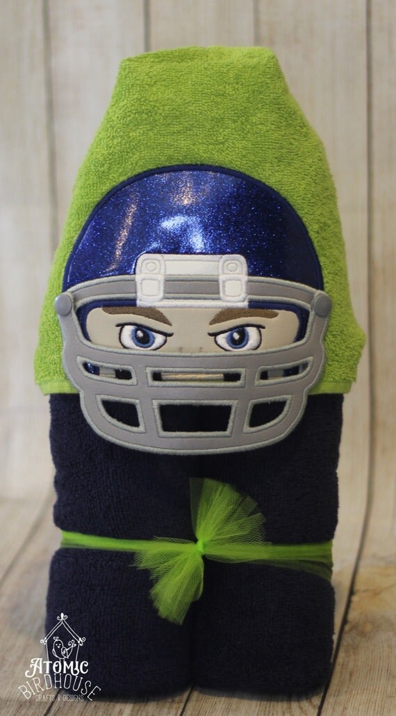 Football Player Hooded Towel Kids Hooded Towel Towel for