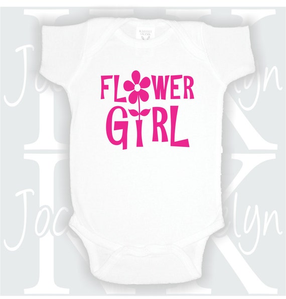 Flower Girl custom bodysuit one piece by JocelynKDesigns on Etsy