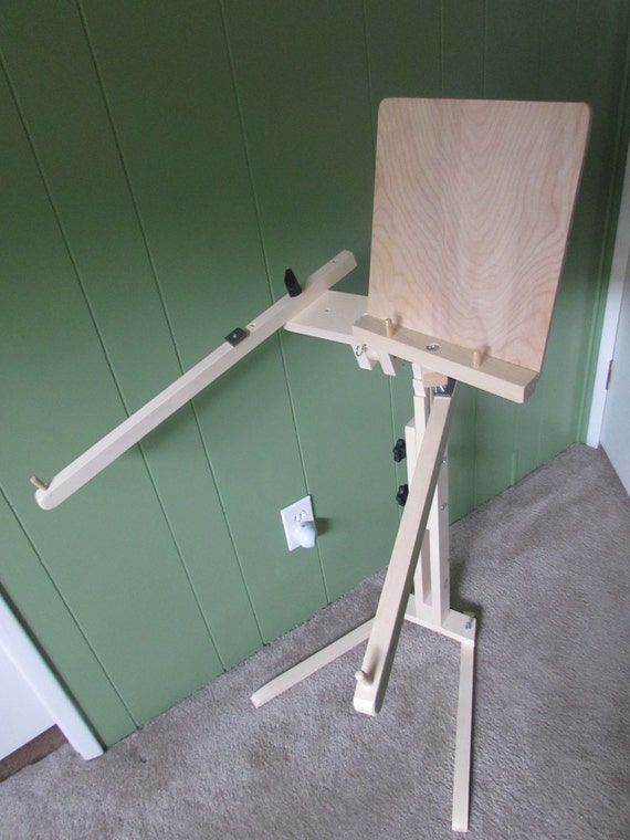 Needlework Floor Stand with Pattern/magazine by OceanWoodworks