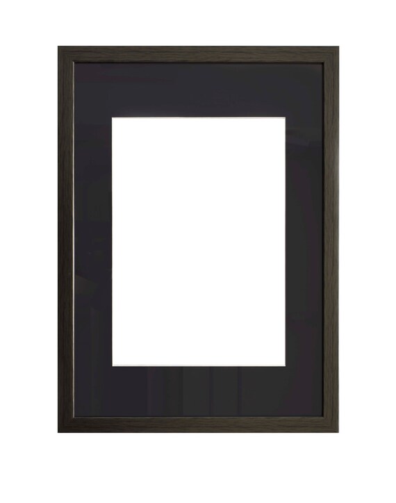 A3 Black wooden frame with mount included