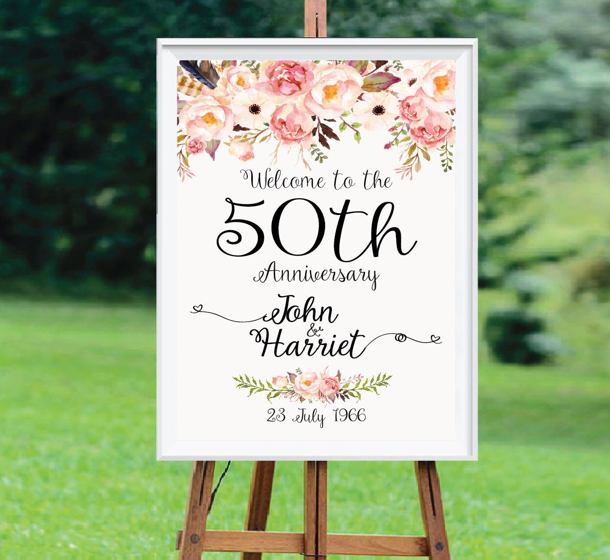 50th anniversary sign Anniversary Sign Printable by aquariusds