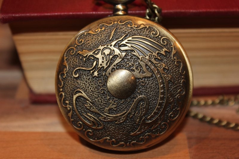 Dragon Pocket Watch Steampunk Pocket Watch