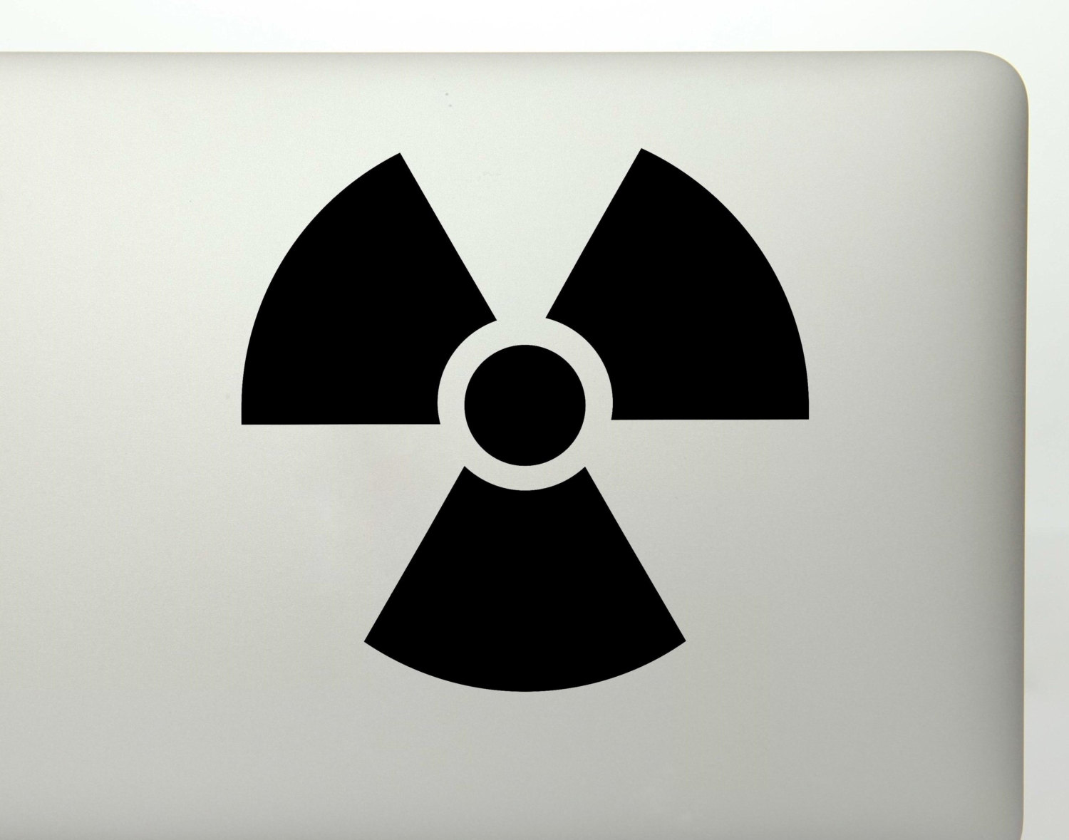 Radioactive symbol die cut vinyl decal sticker for cars