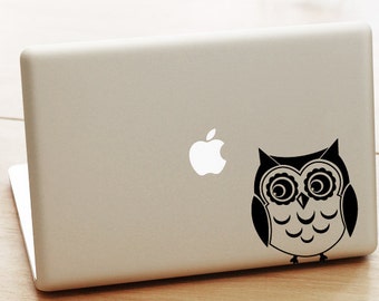 Owl Laptop Decal, Owl Macbook Decal, owl Laptop Sticker, cute MacBook Air Sticker, cool stickers, cute owl sticker, owl decal