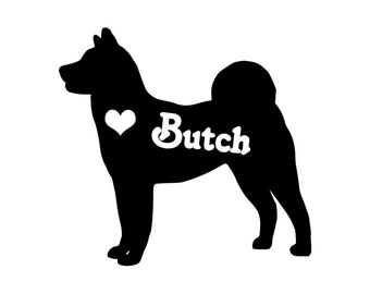 Pittbull Dog Natural Personalized Heart Pets by WorkingDogGraphics