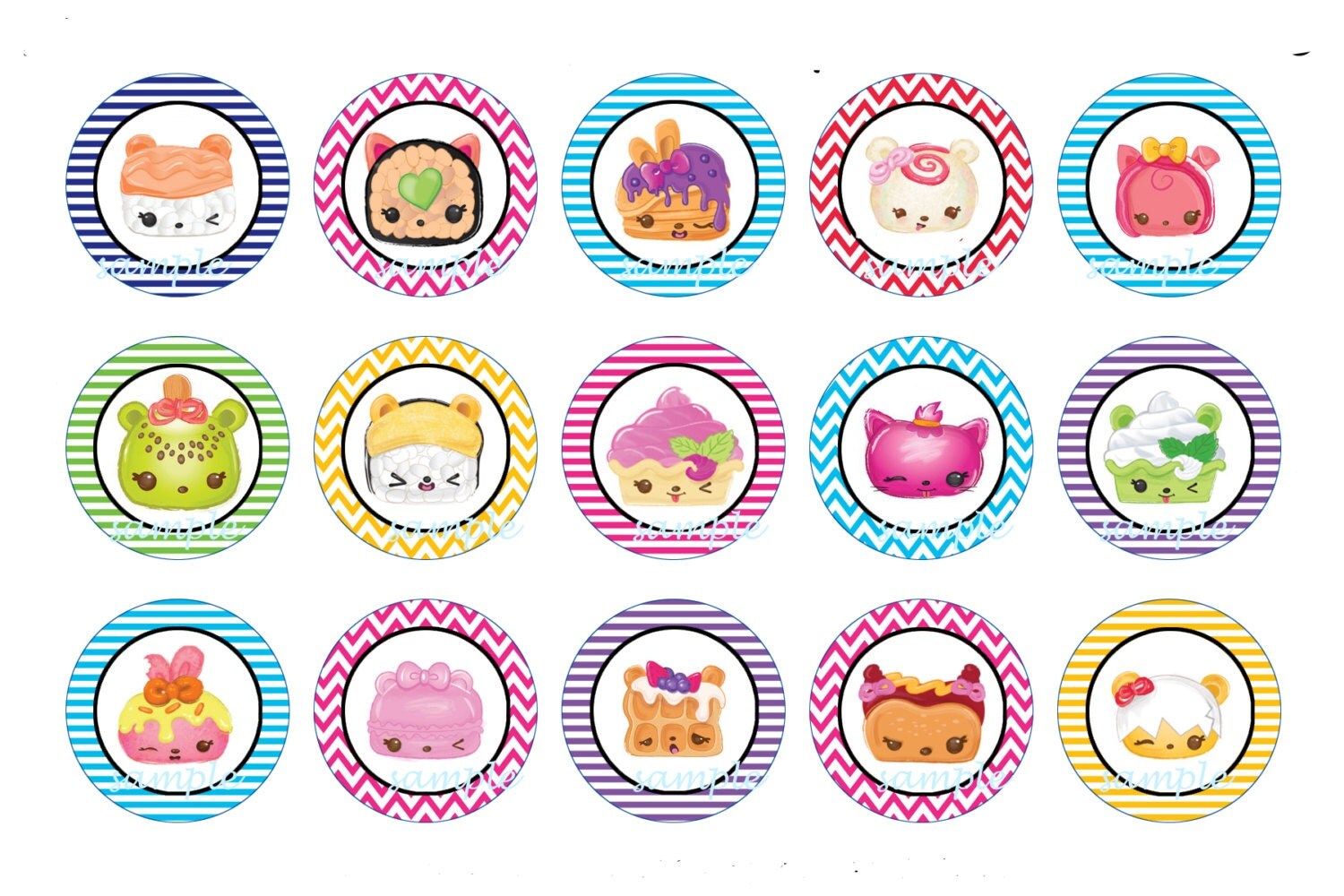 Num Noms season 2. 1 bottle cap images. DIY jewelry.