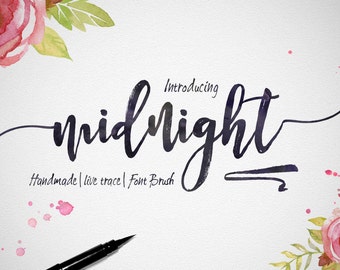 5 digital fonts for 5 dollar - Handwritten and watercolor font download. Calligraphy font. Get these downloadable fonts, perfect for wedding