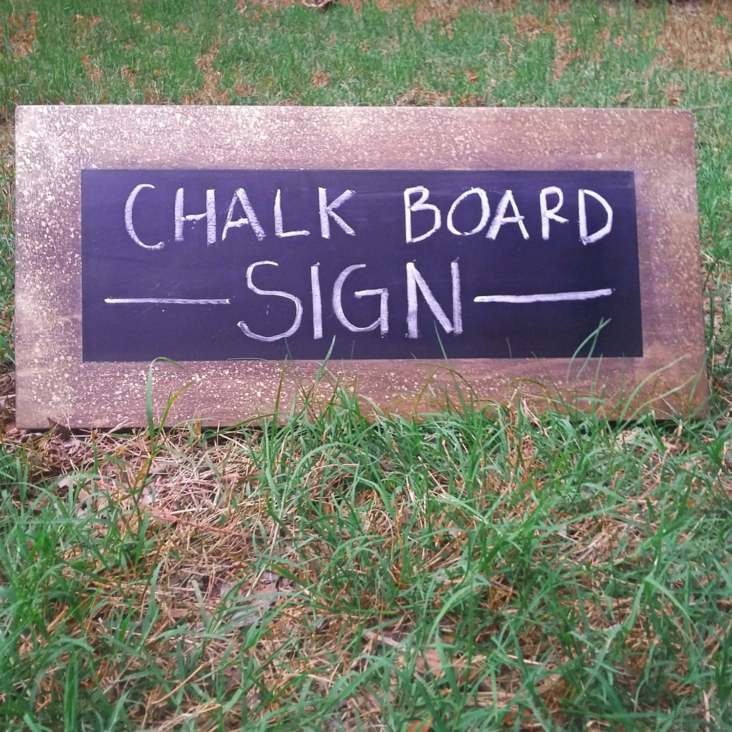 Chalkboard Sign with Metallic Gold Paint by FaultlessFoundations