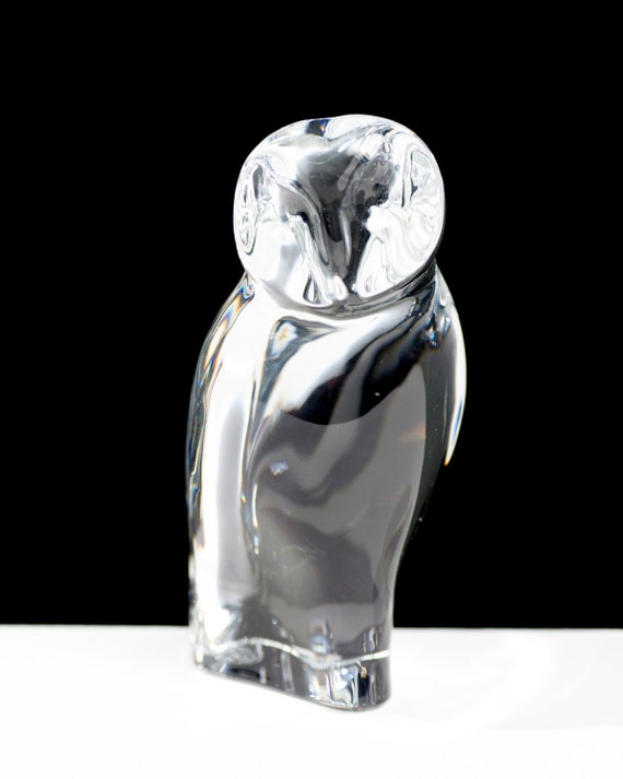 baccarat crystal owl figurine