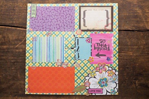 Items similar to Example custom scrapbook pages. on Etsy