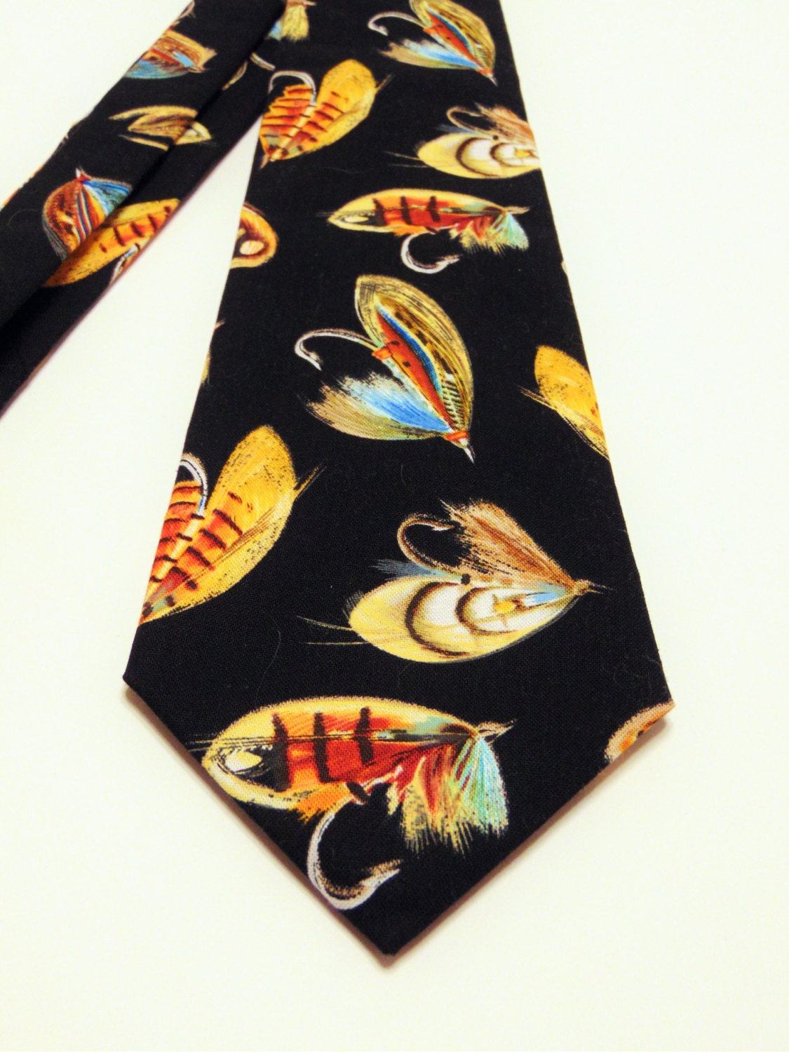 Fishing Necktie, Fishing Tie, Fishing Lure Necktie, Fishing Lure Tie