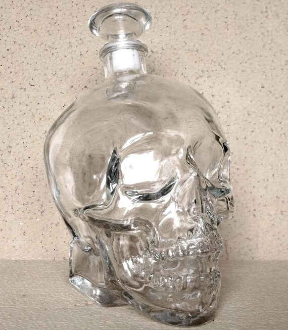 Crystal Head Vodka 1750 ml SKULL glass empty new by