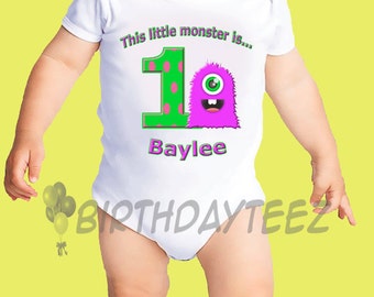 little monster birthday shirt