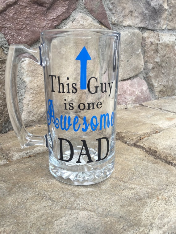Download Birthday Beer Mug for Dad This Guy is an Awesome Dad Beer