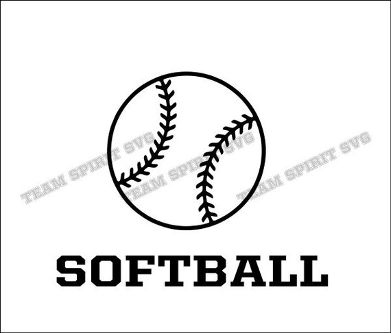 Download Softball Download Files SVG DXF EPS Silhouette Studio