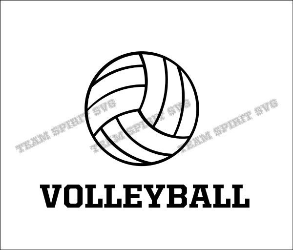 Volleyball Download Files SVG DXF EPS Silhouette Studio