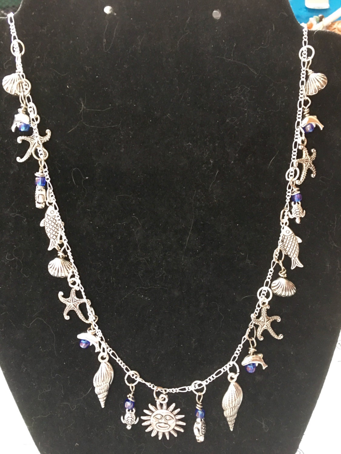 Beach Theme Necklace by LalasjewelryDesigns on Etsy