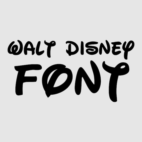5735 Disney Font Svg Free Download SVG PNG EPS DXF File
