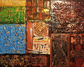 Abstract with Heavy Textures