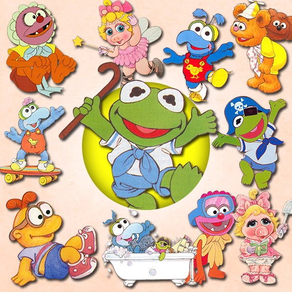 Muppet Babies clipart PNG 300 dpi Disney Clipart by cocoPrintShop